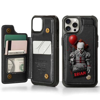 Scary Halloween - Personalized Horror Character Wallet Phone Case