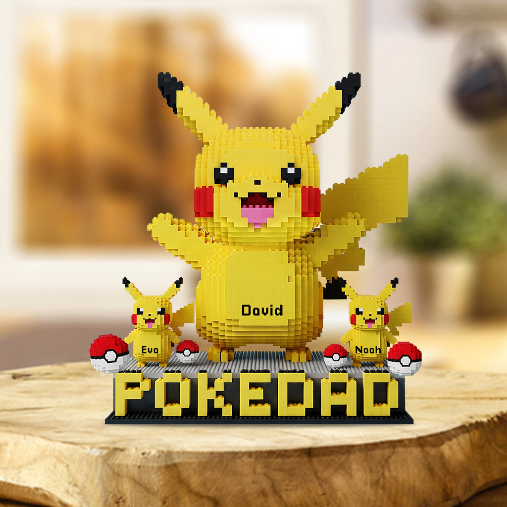 Pokedad - Personalized Monster Trainer Custom Shaped Acrylic Plaque
