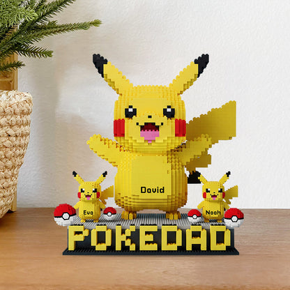 Pokedad - Personalized Monster Trainer Custom Shaped Acrylic Plaque