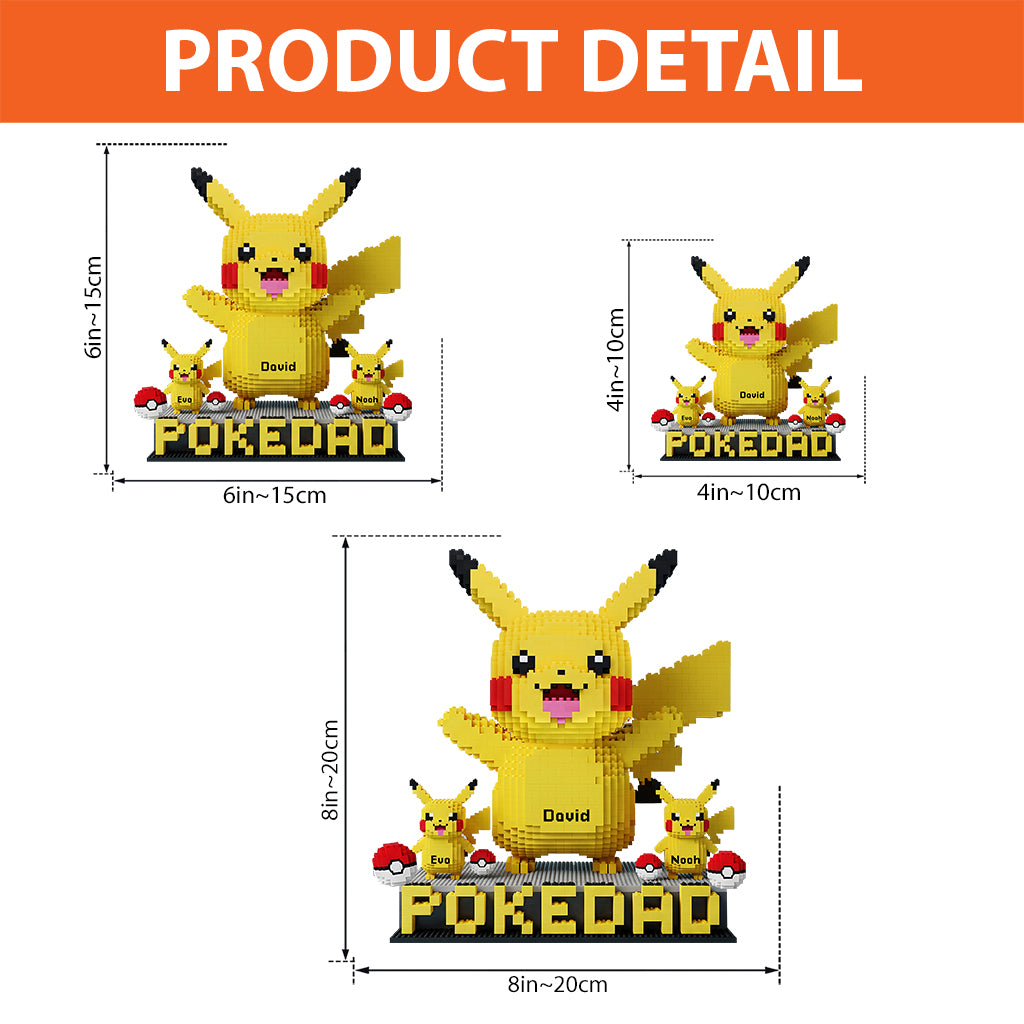 Pokedad - Personalized Monster Trainer Custom Shaped Acrylic Plaque