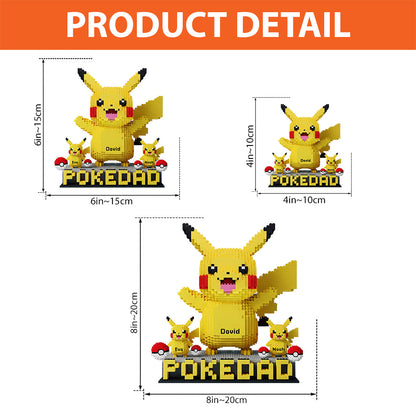 Pokedad - Personalized Monster Trainer Custom Shaped Acrylic Plaque
