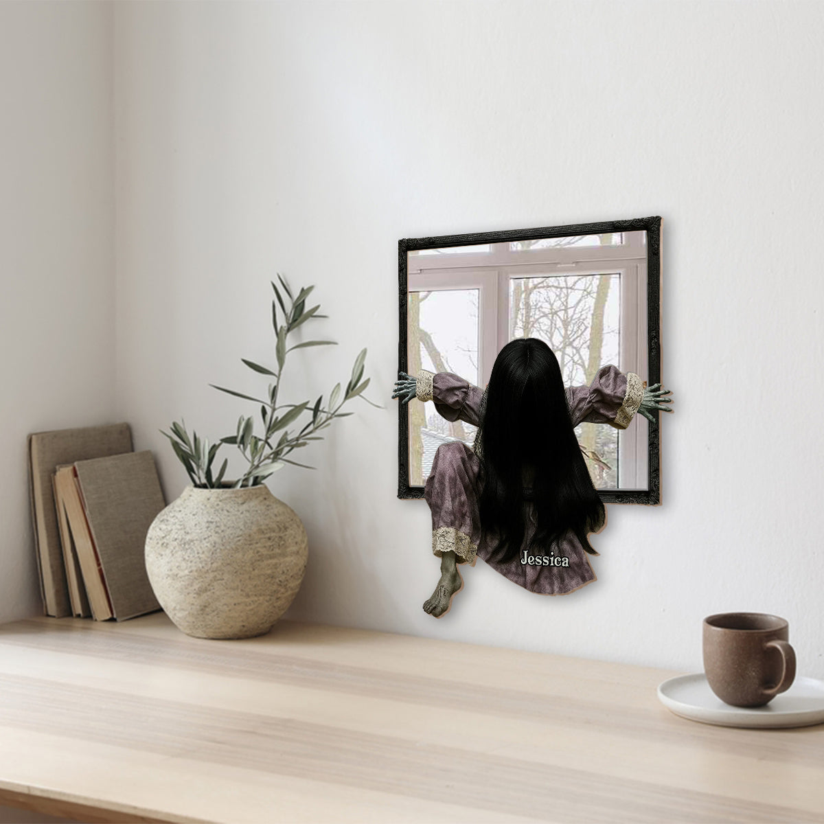 Creepy Halloween - Personalized Horror Character Wall Hanging Mirror