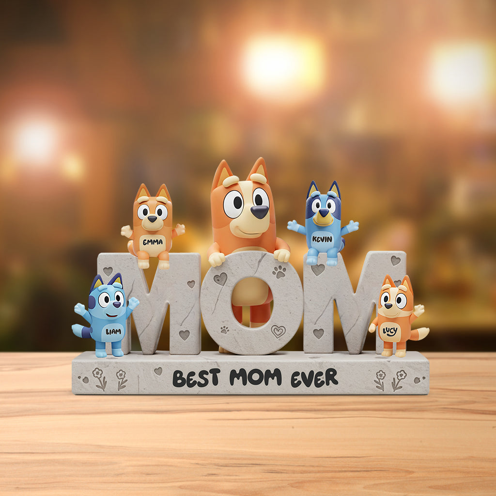 We Love You Mom - Personalized Mother Custom Shaped Acrylic Plaque