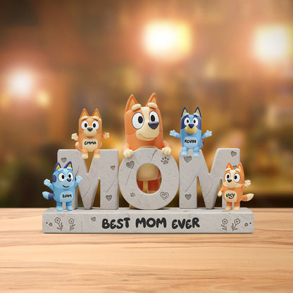 We Love You Mom - Personalized Mother Custom Shaped Acrylic Plaque