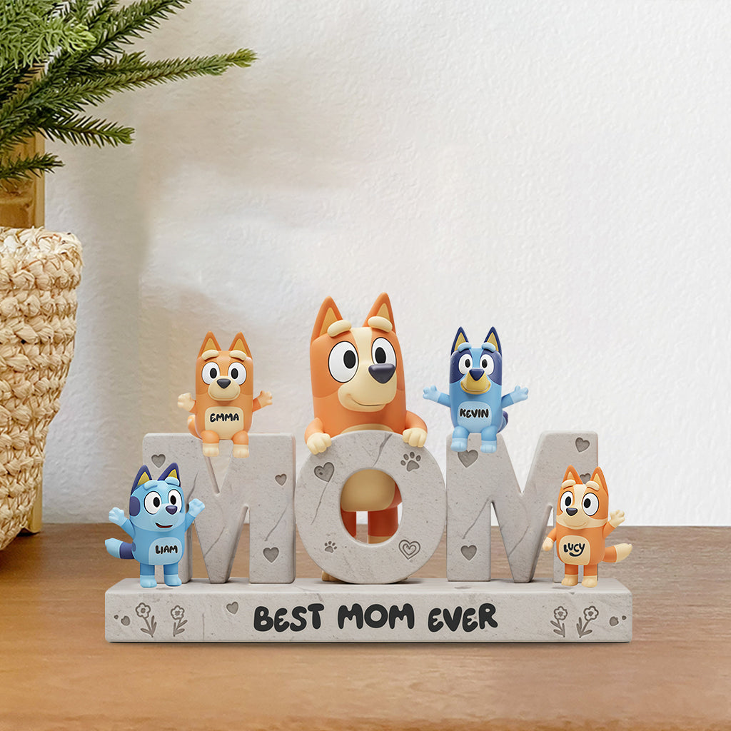 We Love You Mom - Personalized Mother Custom Shaped Acrylic Plaque