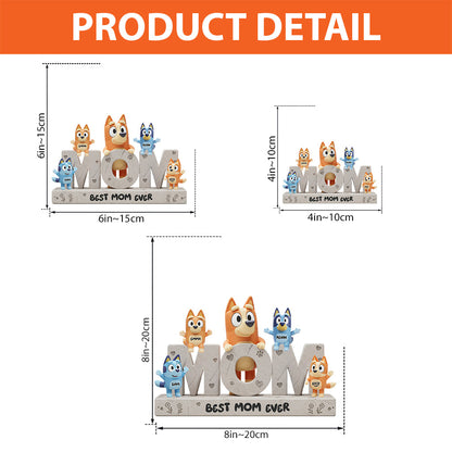 We Love You Mom - Personalized Mother Custom Shaped Acrylic Plaque