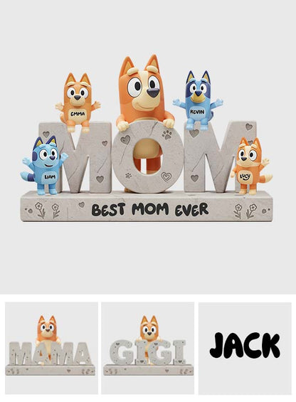 We Love You Mom - Personalized Mother Custom Shaped Acrylic Plaque