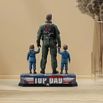 Top Dad - Personalized Top Gun Custom Shaped Acrylic Plaque