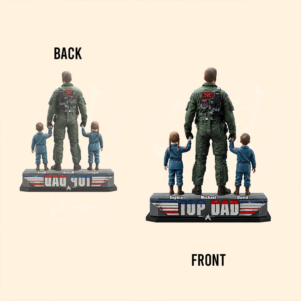 Top Dad - Personalized Top Gun Custom Shaped Acrylic Plaque