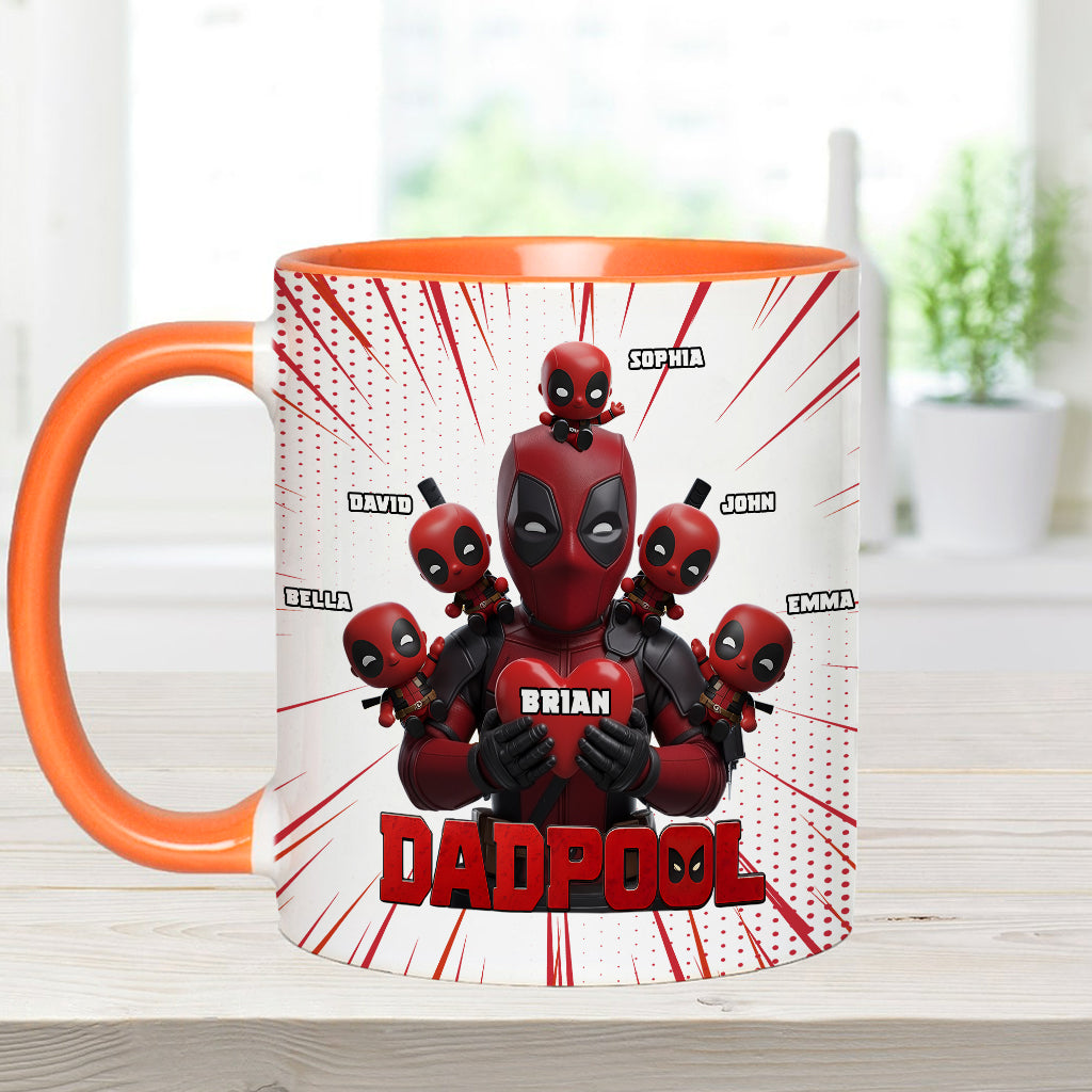 Dad and Kids - The name's Pool - Personalized The Psychopath Accent Mug