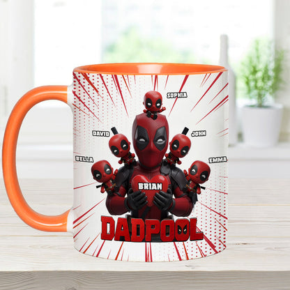 Dad and Kids - The name's Pool - Personalized The Psychopath Accent Mug