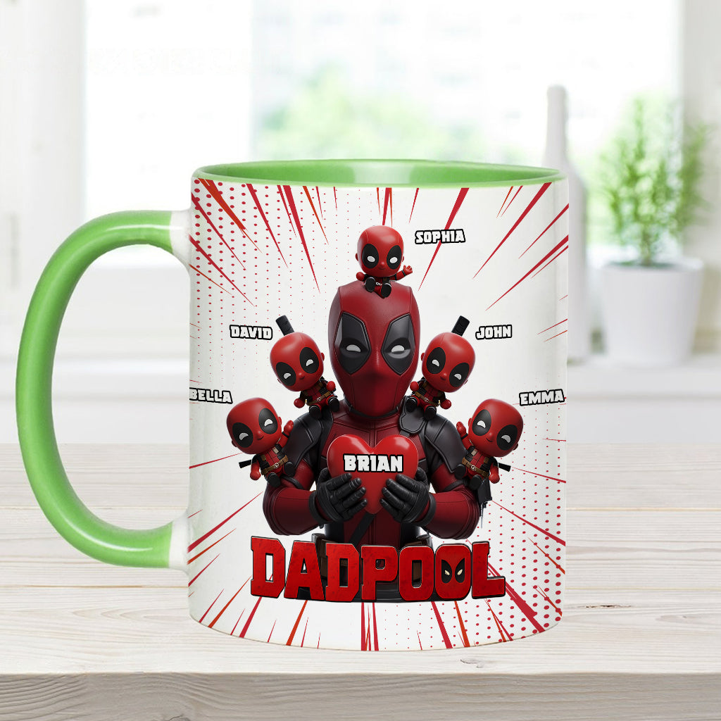 Dad and Kids - The name's Pool - Personalized The Psychopath Accent Mug