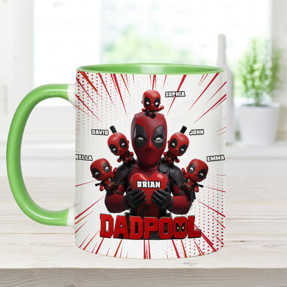 Dad and Kids - The name's Pool - Personalized The Psychopath Accent Mug
