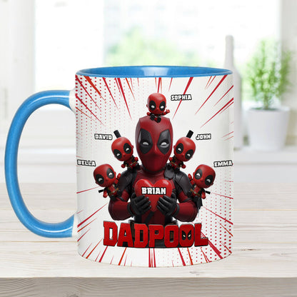 Dad and Kids - The name's Pool - Personalized The Psychopath Accent Mug