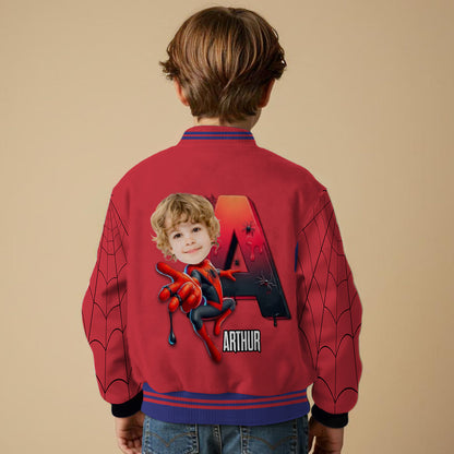 Spider Movie - Personalized Kid Varsity Jacket