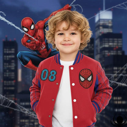 Spider Movie - Personalized Kid Varsity Jacket