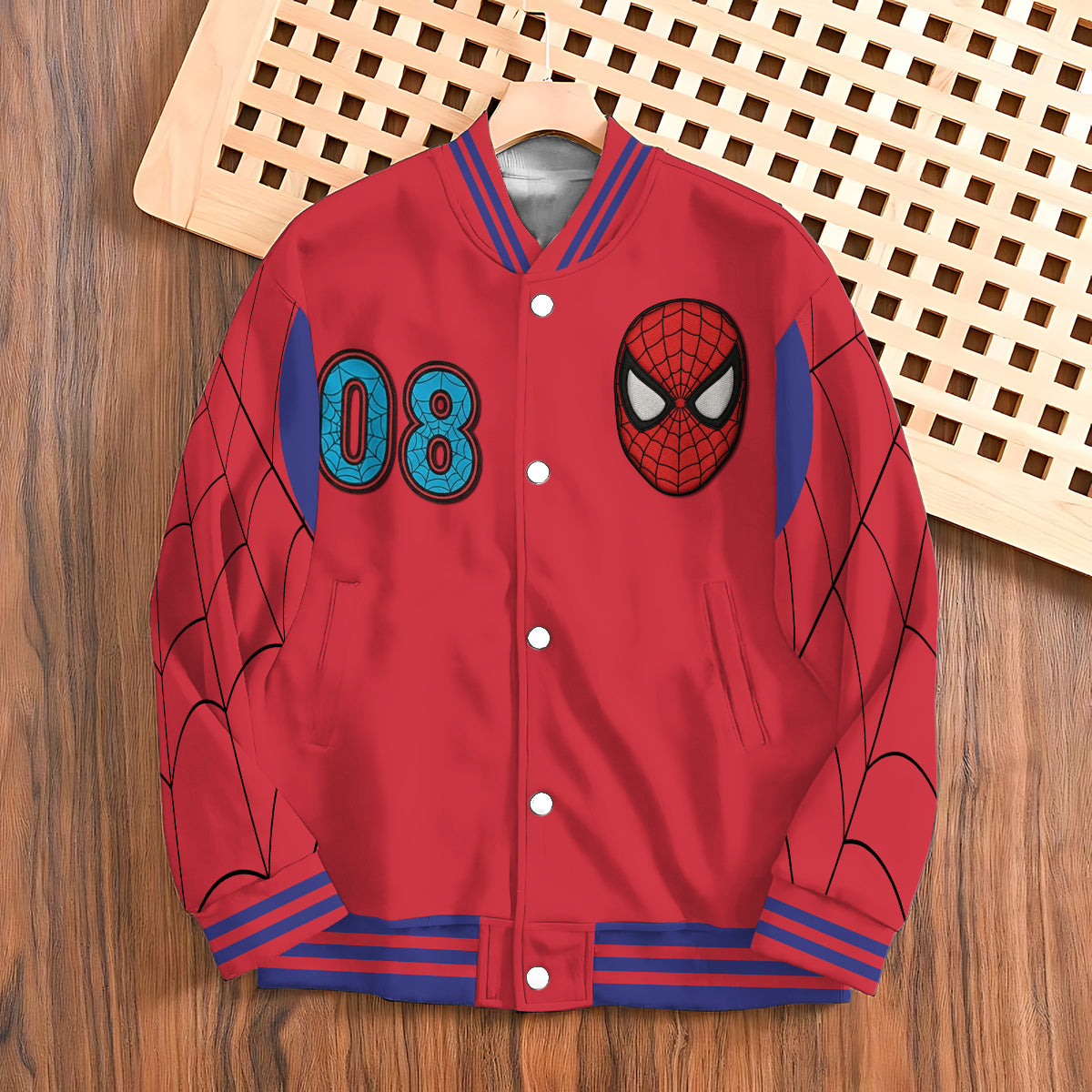 Spider Movie - Personalized Kid Varsity Jacket