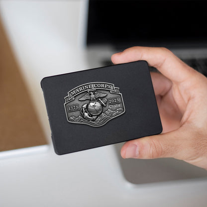 USMC 250th Anniversary - Personalized Veteran Car Magnet