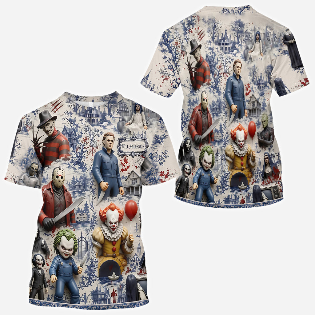 Horror Fan - Personalized Horror Character All Over Shirt