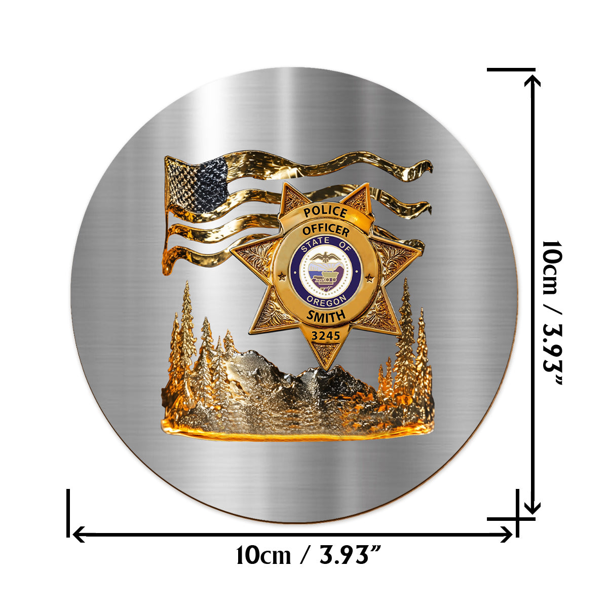 Serve And Protect - Personalized Police Officer Whiskey Glass