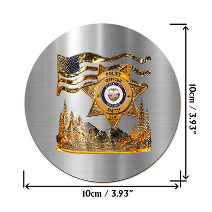 Serve And Protect - Personalized Police Officer Whiskey Glass
