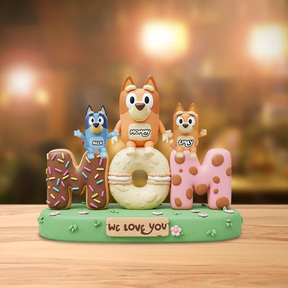 We Love You Mom, Dad - Personalized Mother Custom Shaped Acrylic Plaque