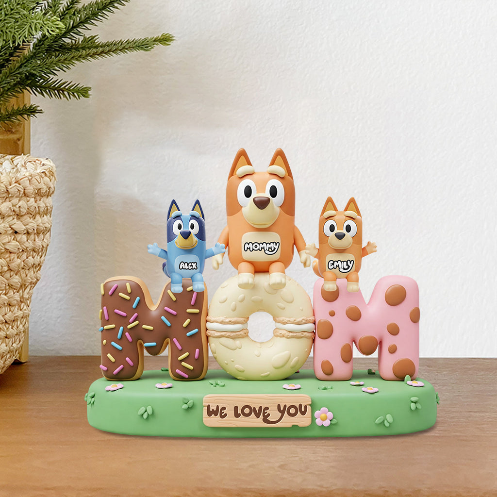 We Love You Mom, Dad - Personalized Mother Custom Shaped Acrylic Plaque