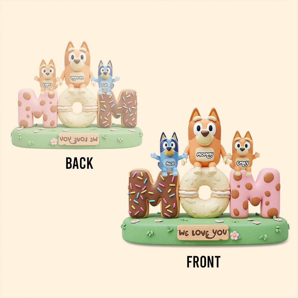 We Love You Mom, Dad - Personalized Mother Custom Shaped Acrylic Plaque