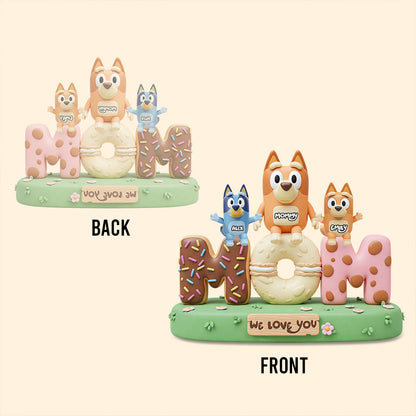 We Love You Mom, Dad - Personalized Mother Custom Shaped Acrylic Plaque