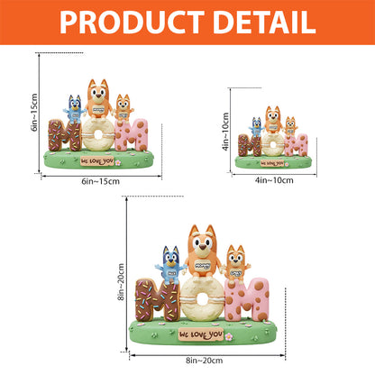 We Love You Mom, Dad - Personalized Mother Custom Shaped Acrylic Plaque