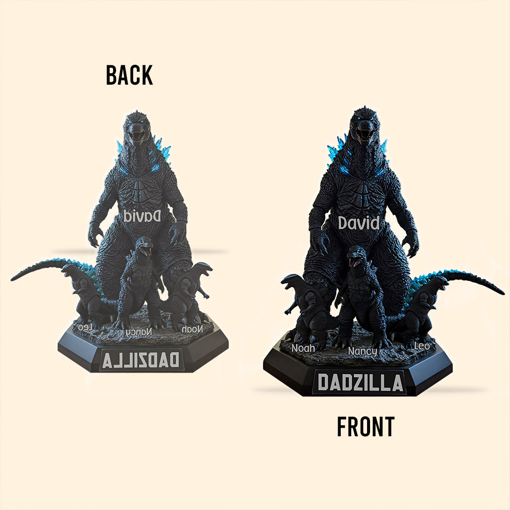 Dadzilla Father Of The Monsters - Personalized Custom Shaped Acrylic Plaque
