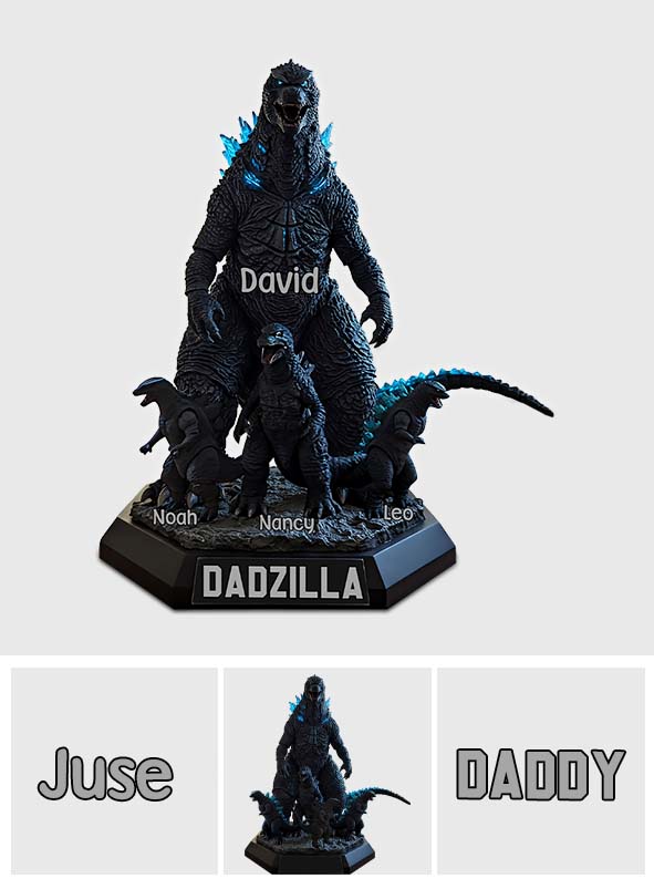 Dadzilla Father Of The Monsters - Personalized Custom Shaped Acrylic Plaque