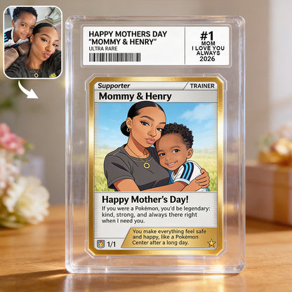 Super No1 Mom - Personalized Monster Trainer Custom Shaped Acrylic Plaque