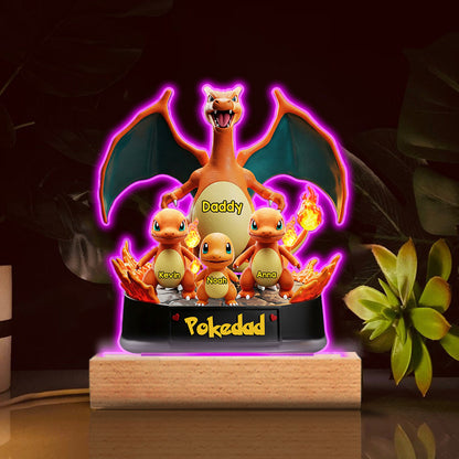 Gamer Daddy - Personalized Monster Trainer Custom Shaped Acrylic Plaque