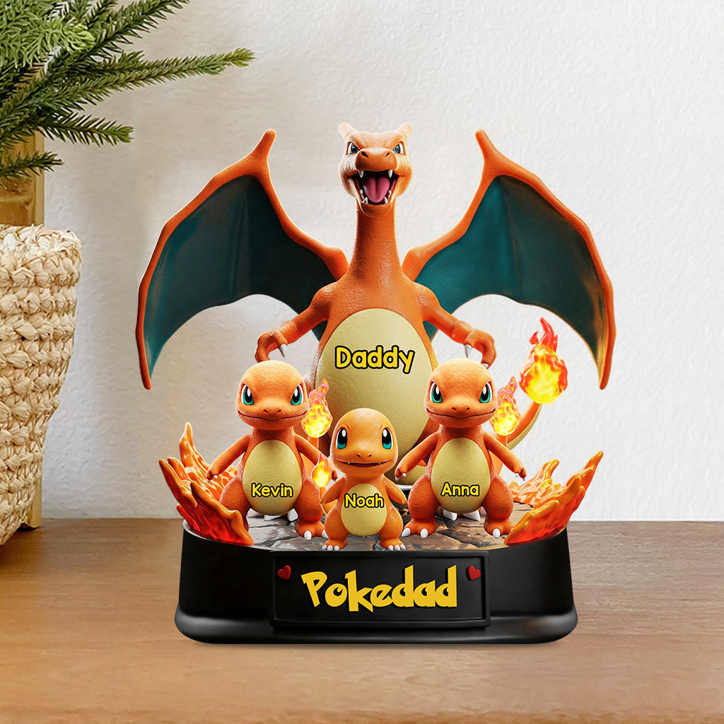 Gamer Daddy - Personalized Monster Trainer Custom Shaped Acrylic Plaque