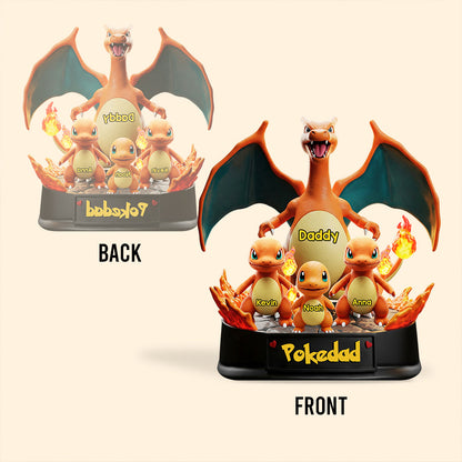 Gamer Daddy - Personalized Monster Trainer Custom Shaped Acrylic Plaque