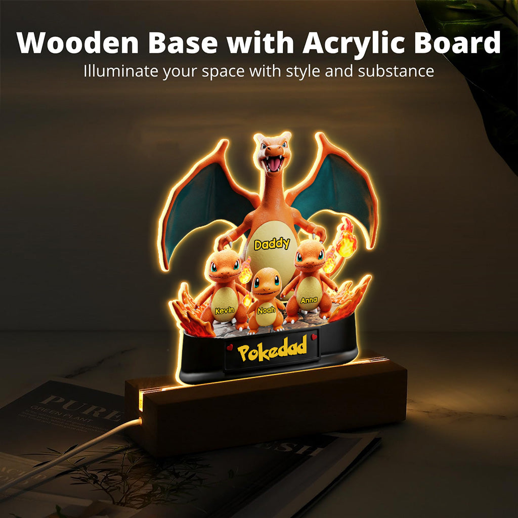 Gamer Daddy - Personalized Monster Trainer Custom Shaped Acrylic Plaque