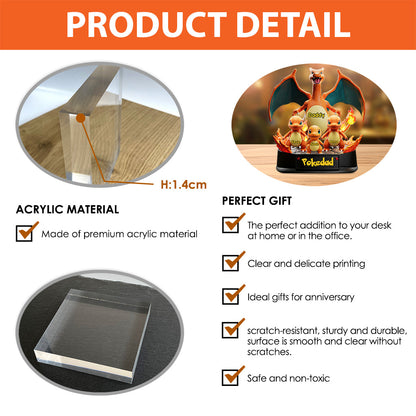 Gamer Daddy - Personalized Monster Trainer Custom Shaped Acrylic Plaque