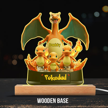 Gamer Daddy - Personalized Monster Trainer Custom Shaped Acrylic Plaque