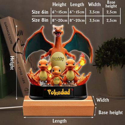 Gamer Daddy - Personalized Monster Trainer Custom Shaped Acrylic Plaque