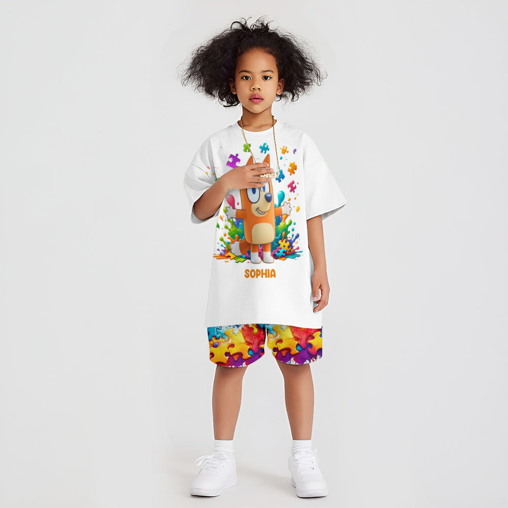 Accept Love Understand - Personalized Autism Awareness Kid T-shirt & Shorts