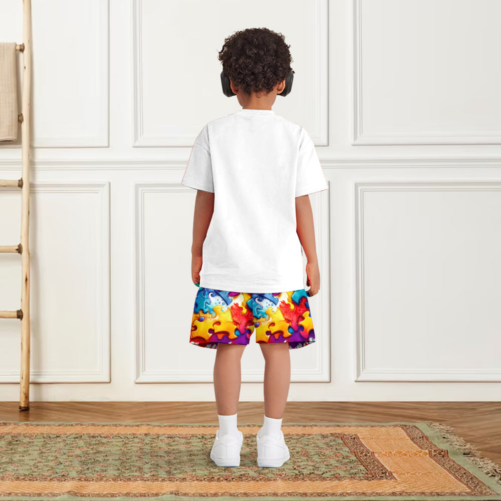 Accept Love Understand - Personalized Autism Awareness Kid T-shirt & Shorts