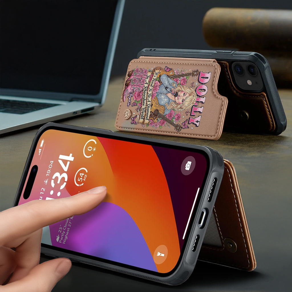 It’s Hard To Be A Diamond In A Rhinestone World - Personalized Wallet Phone Case