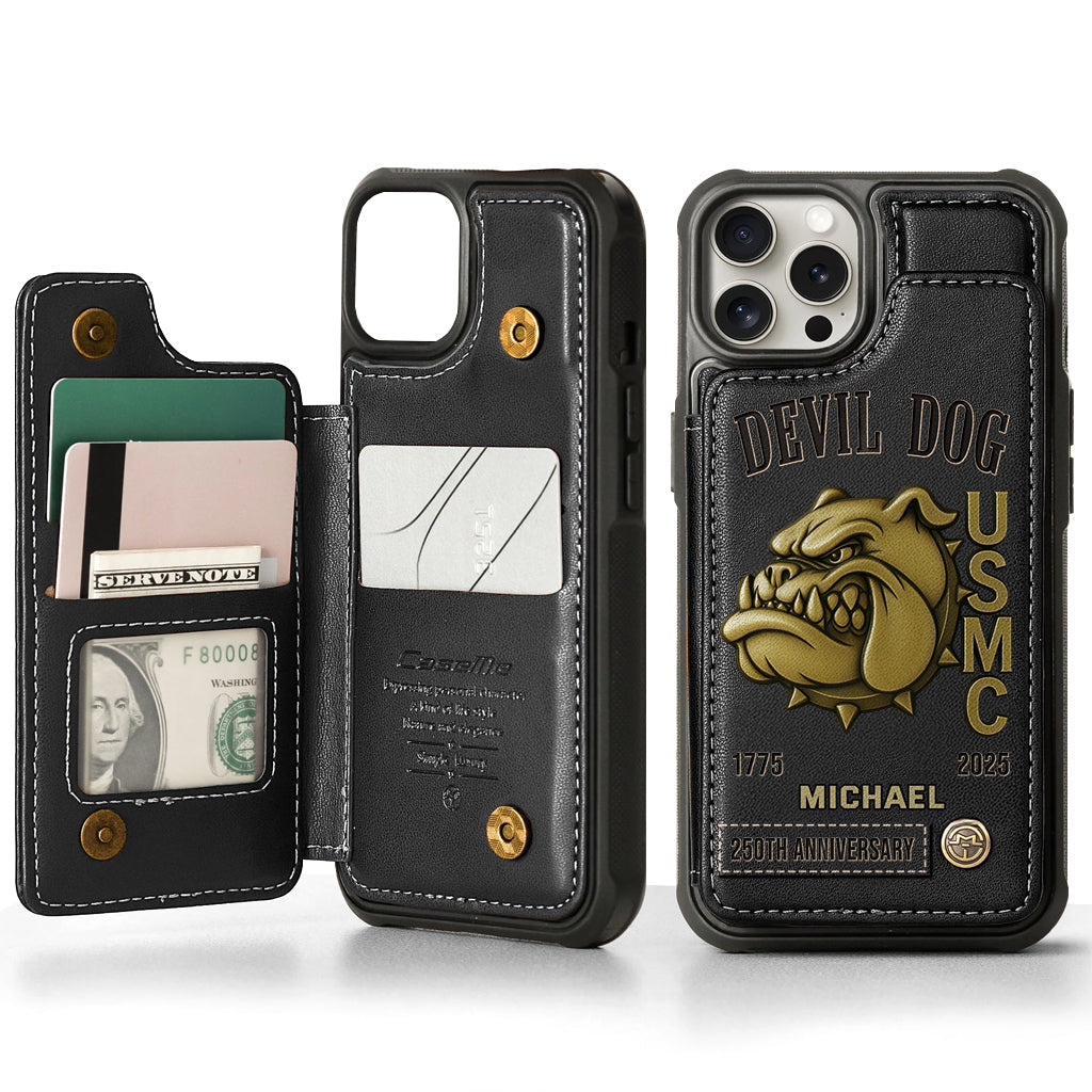 250th Anniversary - Personalized Veteran Wallet Phone Case