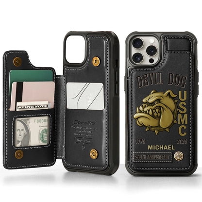 250th Anniversary - Personalized Veteran Wallet Phone Case