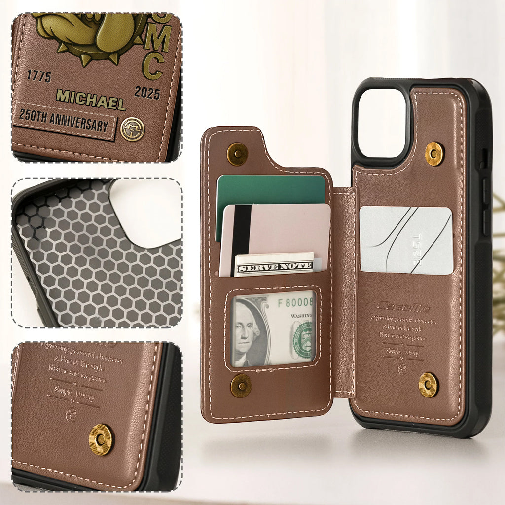 250th Anniversary - Personalized Veteran Wallet Phone Case