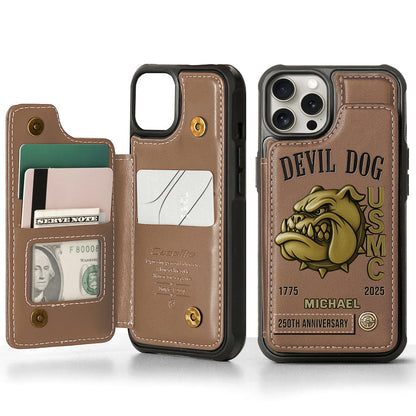 250th Anniversary - Personalized Veteran Wallet Phone Case