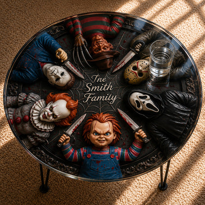 Perfect Gift For Horror Fan - Personalized Horror Character Table Custom Shape