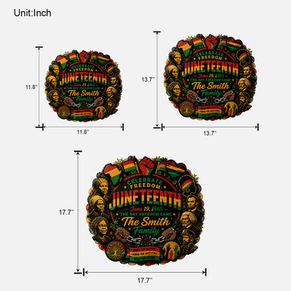 Happy Juneteeth, Black History, Black Pride - Personalized African American Custom Shaped Wood Sign