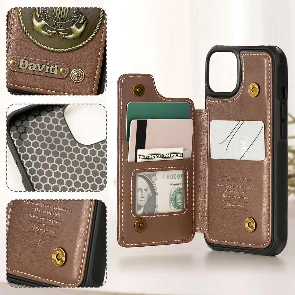 Honor Respect Devotion To Duty - Personalized Veteran Wallet Phone Case